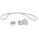 Set curea transmisie cu caneluri OE PEUGEOT Multi-V-belt cu tensiune pentru CITROEN JUMPER II, PEUGEOT BOXER 2.0D/2.2D 07.15-