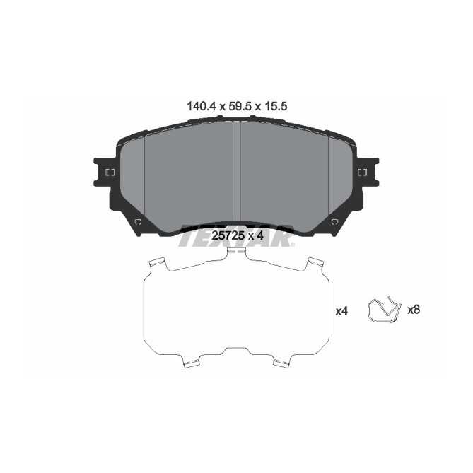 Set placute frana,frana disc TEXTAR