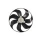Ventilator radiator NISSENS cu carcasa pentru FORD GALAXY I, SEAT ALHAMBRA, SKODA OCTAVIA I, VW POLO 1.0-2.0 350 mm 12V