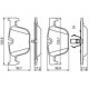 Set placute frana spate BOSCH BMW 3 (F30, F80), 3 (F31), 3 GRAN TURISMO (F34), 4 (F32, F82), 4 (F33, F83), 4 GRAN COUPE (F36) 56.9mm x 123.1mm x 17.2mm
