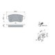 Set placute frana spate BOSCH pentru RENAULT ARKANA I, CAPTUR II, CLIO V, FLUENCE, GRAND SCENIC III, MEGANE, MEGANE III, MEGANE IV 1.0-Electric