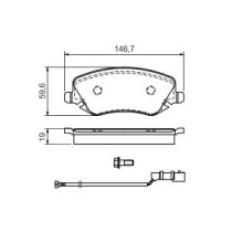Set placute frana,frana disc BOSCH