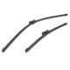 Lamela stergator SWF VISIOFLEX 650/400mm pentru BMW, 2 buc, tip jointless, montare fata, cu spoiler, lama lata