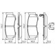 Set placute frana Spate BOSCH pentru HYUNDAI H-1, H-1 / STAREX, SANTA FÉ II, SANTA FÉ II/SUV 2.2D-2.7 06.97-12.12