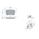 Set placute frana spate BOSCH RENAULT KANGOO BE BOP KANGOO EXPRESS KANGOO II 1.2-Electric 02.08 dimensiuni 44.2mm x 95.4mm x 14.2mm