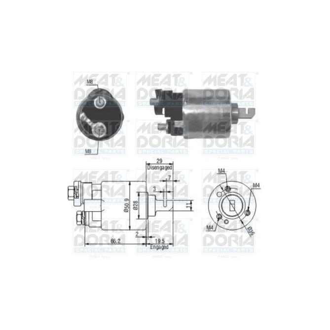 Solenoid, electromotor MEAT & DORIA