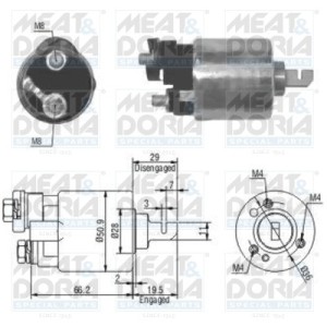 Solenoid, electromotor MEAT & DORIA