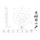 Disc frana BOSCH Fata Dreapta/Stanga 348.0 mm, Inaltime 66.1 mm, Grosime 30.0 mm, 5 gauri, ventilate, pentru BMW 2, 3, 4, 5