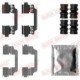 Set accesorii placute frana fata QUICK BRAKE pentru FORD B-MAX, FIESTA, TOURNEO COURIER, TRANSIT COURIER