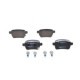 Set placute frana spate BOSCH pentru FIAT 500L, OPEL ADAM, CORSA E, dimensiuni 47.8 mm x 95.6 mm x 16.9 mm