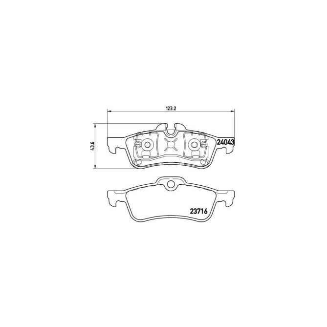Set placute frana,frana disc BREMBO