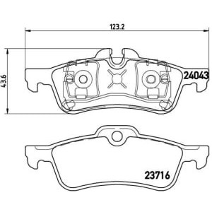 Set placute frana,frana disc BREMBO