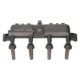 Bobina de inductie NGK pentru CITROEN BERLINGO, C2, C3, FIAT FIORINO, PEUGEOT 1007, 206, 207, 4 conexiuni
