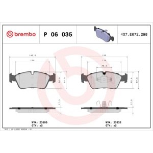 Set placute frana,frana disc BREMBO