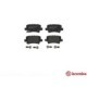 Set placute frana disc BREMBO Honda Civic VIII 1.4-2.2D 09.05- spate inaltime 46mm latime 95mm grosime 16mm cu suruburi etrier