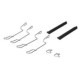 Set accesorii placute frana Spate QUICK BRAKE pentru MERCEDES V (638/2), VITO (W638) 2.0-2.8 02.96-07.03