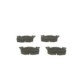 Set placute frana fata BOSCH pentru CITROEN AX, C15/MINIVAN, ZX, ZX/HATCHBACK; PEUGEOT 306, 306/HATCHBACK 1.1-1.9D 04.87-12.05