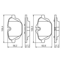 Set placute frana,frana disc BOSCH