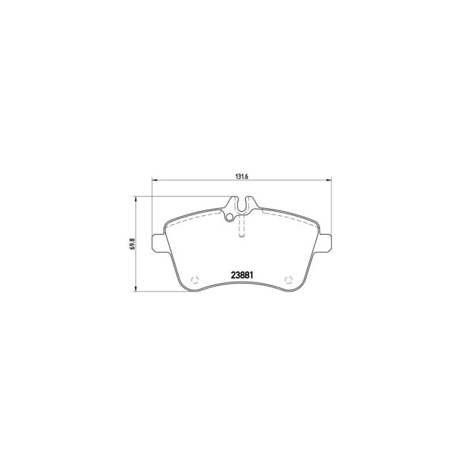 Set placute frana,frana disc BREMBO