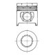 Piston KOLBENSCHMIDT 104mm STD pentru FIAT IVECO ZETA 100-XX 115-XX 130-XX 55-XX 600 60-XX 700 70-XX 80-XX 82-XX 90-XX F FB FE TL 8035.01-8065.E
