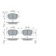 Set placute frana fata BOSCH OPEL INSIGNIA B, INSIGNIA B COUNTRY, INSIGNIA B GRAND SPORT 1.5-2.0D 03.17, ECE-R90, Low-Metallic