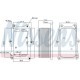 Radiator ulei NISSENS (130x73x195mm) EURO 6 pentru MERCEDES ACTROS MP4/MP5, ANTOS, AROCS, ATEGO 3, CITARO 2, ECONIC 2, INTEGRO, INTOURO, UNIMOG