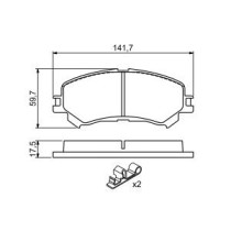 Set placute frana,frana disc BOSCH
