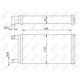 Schimbator caldura incalzire habitaclu NRF pentru MERCEDES G (W461), G (W463) 2.0-5.0 09.89, dimensiuni 157x265x42 mm