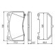 Set placute frana fata/spate BOSCH pentru CADILLAC ATS, CTS, STS; CHEVROLET CAMARO; DODGE VIPER; FORD GT; HONDA CIVIC IX