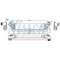Intercooler, compresor NISSENS