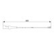 Senzor de avertizare uzura placute frana BOSCH pentru FORD TOURNEO CUSTOM V362, TRANSIT CUSTOM V362 2.0D/2.2D, lungime 465.0 mm