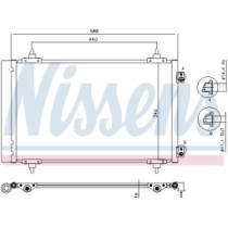 Condensator, climatizare NISSENS