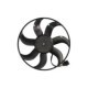 Ventilator radiator NISSENS SEAT CORDOBA IBIZA III IV SC ST HATCHBACK TOLEDO IV SKODA FABIA I II 386.0 mm 12.0 V 7 palete