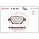 Set placute frana disc BREMBO ceramica Renault Kangoo 1.6/1.9D 52mm x 116mm 17mm fata/spate fara senzori uzura Bosch cu suruburi etrier