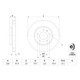 Disc frana BOSCH Fata Dreapta/Stanga 296.0 mm, 51.6 mm, 29.0 mm, 5 gauri, CHEVROLET CAPTIVA, OPEL ANTARA A 2.0D-3.2 06.06