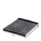Filtru aer habitaclu carbon activat HENGST pentru VOLVO C70 I, S60 I, S70, S80 I, V70 II, XC70 I, XC90 I 37mm x 243mm x 285mm