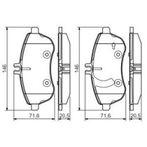 Set placute frana,frana disc BOSCH