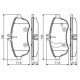 Set placute frana fata BOSCH pentru MERCEDES C (C204), C T-MODEL (S204), C (W204), E (A207), E (C207), E T-MODEL (S212), E (W212), SLC (R172), SLK (R172)