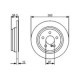 Disc frana BOSCH Spate Dreapta/Stanga MERCEDES S (W221, V221), SL (R230) 2.2D-5.5 300.0 mm, inaltime 58.4 mm, grosime 12.0 mm