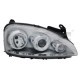 Far TYC Lampa frontala Stanga H7/H7 electric fara motoras obiectiv cromat OPEL COMBO TOUR CORSA C 09.00-10.10