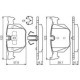 Set placute frana spate BOSCH pentru BMW 3 (E90, E91, E92, E93), X1 (E84) 2.0D-3.0D, dimensiuni 57.7 mm x 123.3 mm x 17.0 mm