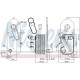 Radiator ulei NISSENS pentru FORD TOURNEO CUSTOM V362 V710 TRANSIT CUSTOM V362 V710 V363 2.0D 2.0DH 119mm x 80mm x 70mm