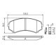 Set placute frana fata BOSCH pentru MAZDA E, MITSUBISHI ENDEAVOR, GRANDIS, PAJERO CLASSIC, II, III, IV, SPORT 2.0D-3.8 02.97