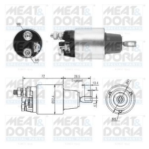 Solenoid, electromotor MEAT & DORIA