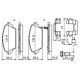Set placute frana fata BOSCH pentru HONDA ACCORD VI, NISSAN PRIMERA 1.8-2.3, inaltime 59.0 mm, latime 131.9 mm, grosime 16.5 mm