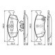 Set placute frana fata BOSCH pentru FIAT 500, PANDA; LANCIA YPSILON 0.9-1.3D 07.10, inaltime 52.5 mm, latime 149.5 mm, grosime 17.8 mm