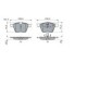 Set placute frana fata BOSCH pentru JAGUAR F-TYPE, XF I, XF SPORTBRAKE, XJ, XK II 2.0-5.0 03.06, dimensiuni 75.3 mm x 156.4 mm x 18.5 mm