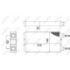 Schimbator caldura incalzire habitaclu NRF pentru RVI MASCOTT, NISSAN INTERSTAR, OPEL MOVANO A, RENAULT MASTER II, 1.9D-3.0D 12.97-