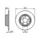 Disc frana BOSCH Spate Dreapta/Stanga 324.0 mm 61.1 mm 12.0 mm pentru BMW 7 (E38), 8 (E31) 2.5D-5.6 01.90-11.01