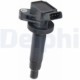 Bobina de inductie DELPHI pentru CITROEN C1, C1 II; DAIHATSU CUORE VII; PEUGEOT 107, 108; TOYOTA AURIS, AVENSIS, AYGO, CELICA, COROLLA